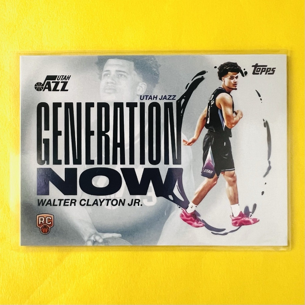 2025 - 26 Topps Generation Now Walter Clayton Jr RC GN-18 Utah‎ Jazz Rookie Card